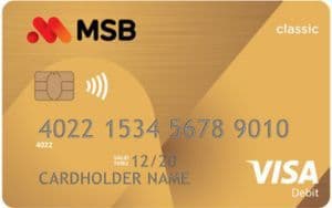 MSB Visa Classic Debit