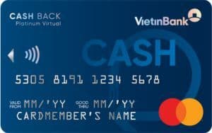 VietinBank MasterCard Platinum Cashback Virtual