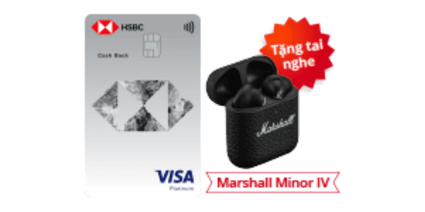 Thẻ Tín Dụng HSBC Bạch Kim Cash Back