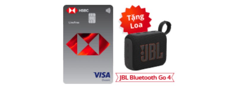 Thẻ Tín Dụng HSBC Visa Chuẩn LiveFree