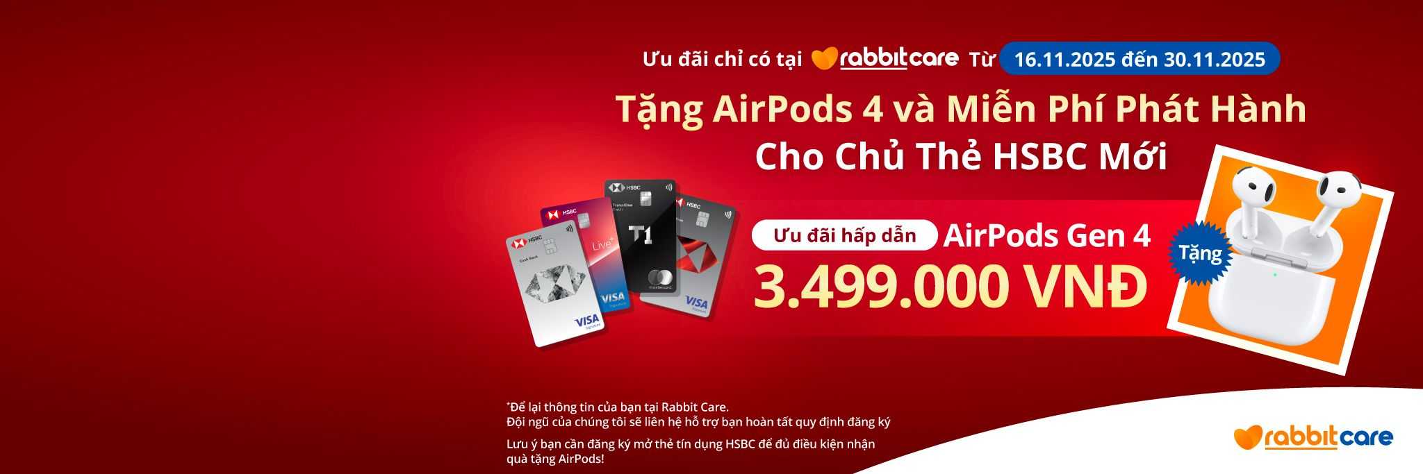 Mở thẻ HSBC nhận AirPods