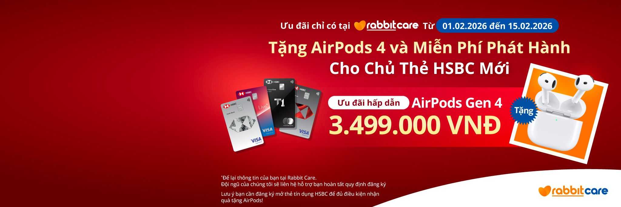 Mở thẻ HSBC nhận AirPods