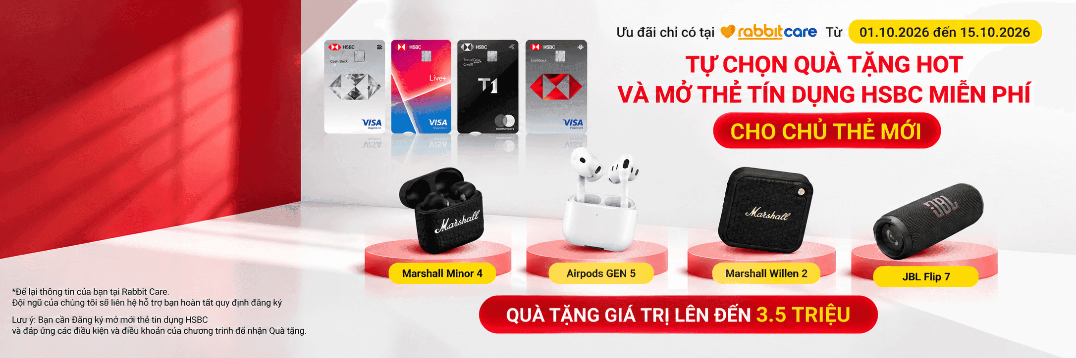 Mở thẻ HSBC nhận AirPods