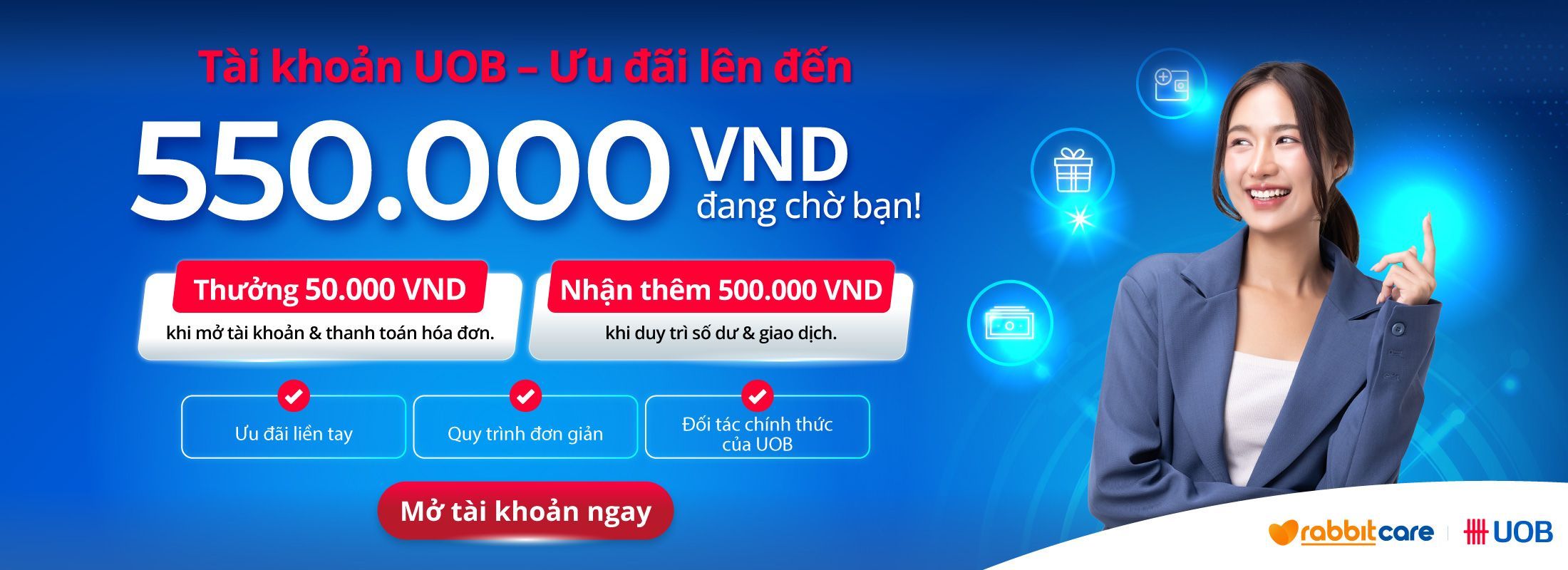 Mở tài khoản ngân hàng UOB